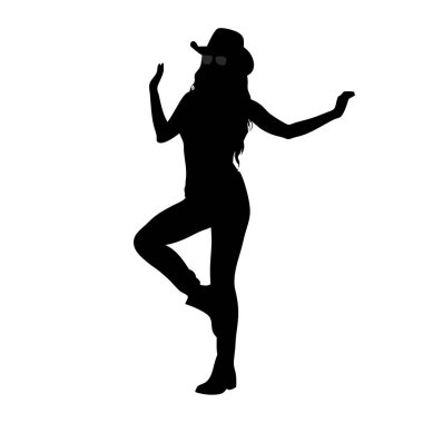 Beyaz arka plan üzerinde kadın silüeti vektör.