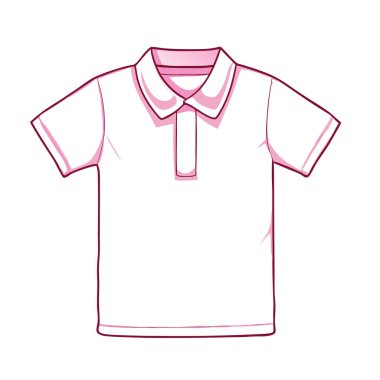 Pembe t-shirt tasarım vektör çizimi