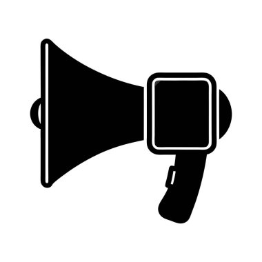 Megafon ikonu vektör illüstrasyonu