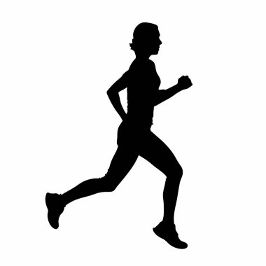 çalışan bir kadın silueti