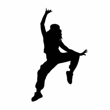 Dans eden bir kızın silueti..