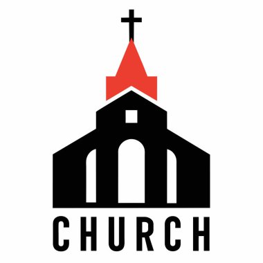 Minimalist bir çan kulesi ve haç içeren basit ve modern bir kilise logosu tasarımı. Dini örgütler, web siteleri ya da basılı materyaller için ideal. Temiz, profesyonel ve inanç ve toplumun kolayca tanınan bir sembolüne ihtiyaç var. Kullanmak için mükemmel