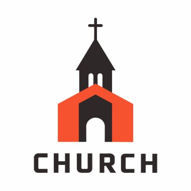 Basit bir çan kulesi ikonu içeren temiz, modern kilise logosu tasarımı. Dini örgütler, web siteleri ya da markalaşma malzemeleri için mükemmel. Kolay ölçeklenebilirlik ve kişiselleştirme için vektör biçiminde kullanılabilir. Minimalist, soyut bir biçime sahip veya
