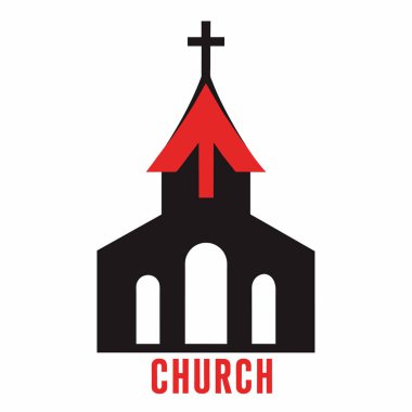 Basit, asgari vektör ikonu yükselen bir eğilimle kilisenin gelişimini simgeliyor. Sunumlar, web siteleri veya dini yayınlar için inanç, toplum ve ruhsal gelişimi temsil eden temiz ve modern bir tasarım unsuruna ihtiyaç duymak için idealdir. Kırmızı olarak kullanılabilir,