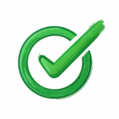 Çemberin içinde canlı yeşil bir işaret var. Onaylama, başarı ve tamamlanma anlamına geliyor. Sunumlarda, web sitelerinde ya da uygulamalarda olumlu geri bildirim, doğrulama ya da başarılı görev tamamlama için mükemmel. Elle çizilmiş stil, dostça bir...