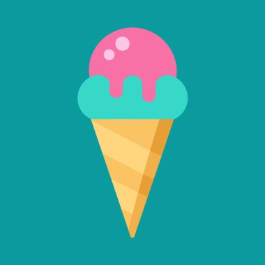 Pembe naneli dondurma külahının basit, minimum vektör çizimi, yaz temalı tasarımlar için mükemmel. Bu renkli ve eğlenceli grafik menüler, web siteleri ya da tatlı ve canlandırıcı bir dokunuşa ihtiyaç duyan her proje için idealdir. Lezzetli görünen buz kıracağı.