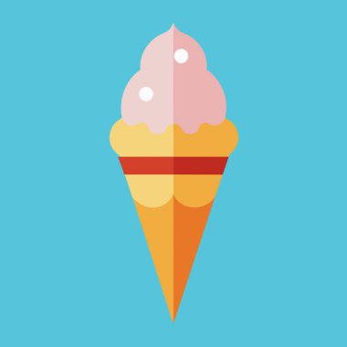 Pembe dondurma külahının neşeli bir çizimi, yaz temalı tasarımlar için mükemmel. Bu basit, minimal vektör grafiği lezzetli ve ferahlatıcı bir ikram sunuyor, menüler, web siteleri ya da yaz eğlencesi isteyen herhangi bir proje için ideal. Lastik patladı.