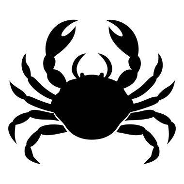 Beyaz bir arka planda tamamen izole edilmiş parlak siyah bir yengeç silueti. Deniz ürünleri restoranları menüleri, deniz ürünleri tasarımları ya da sofistike, minimalist okyanus hayvanları grafiklerine ihtiyaç duyan her proje için idealdir. Yüksek çözünürlüklü vektör dosyası Kıtır 'ı garantiler