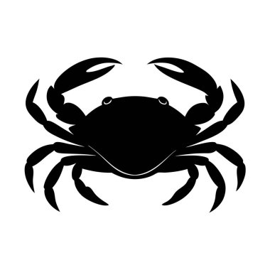 Zarif bir yengeç silueti, deniz ürünleri restoranı menüleri, yaz tasarımları veya kıyı temalı projeler için mükemmel. Bu vektör grafiği basit ama çarpıcı, ideal bir standalon simgesi olarak ya da daha büyük bir tasarıma entegre edilmiş. Yüksek çözünürlüklü, izole