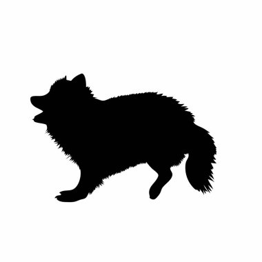 Hareket halindeki bir kutup tilkisinin çarpıcı silueti. Güçlü, zarif vahşi yaşam imajına ihtiyaç duyan tasarımlar için mükemmel. Yüksek kalite vektör grafiği, çeşitli uygulamalar için kolayca ölçeklenebilir. Markalaşma, web siteleri veya illüstrasyon projeleri için ideal