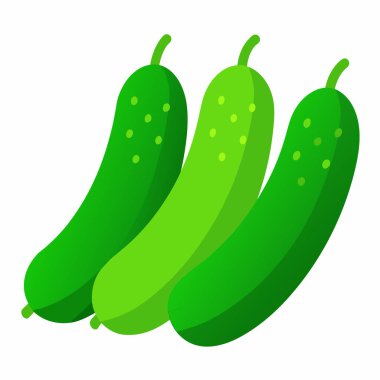 Üç gevrek, yeşil salatalık, saf beyaz arka planda izole edilmiş. Sağlıklı yemek, yemek ve salata tarifleri için mükemmel. Web siteleri, bloglar ve yemek kitabı çizimleri için ideal. Canlı, taze ve organik. Bu sulu salatalıklar basit bir salatalık sergiliyor.