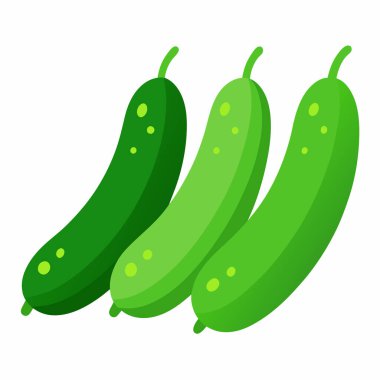 Beyaz arka planda izole edilmiş üç yeşil salatalık. Sağlıklı beslenme, yemek tarifleri ya da yaz temaları için mükemmel. Web siteleri, bloglar ve mutfak yayınları için ideal. Canlı renkte yüksek çözünürlüklü görüntü. Çeşitli de için uygun