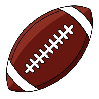 Resmi bir Amerikan futbolunun yakın çekimi, kahverengi domuz derisi, beyaz bağcıklar ve belirgin çizgiler sergileniyor. Spor, atletizm ve sonbahar temalı projeler için ideal. Rekabeti, takım çalışmasını ve oyunun heyecanını temsil ediyor. Ağlar için mükemmel.