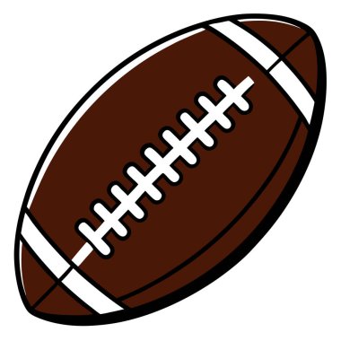 Kahverengi deri dokusunu ve detaylı bağcıklarını sergileyen bir Amerikan futbolunun klasik bir örneği. Spor temalı tasarımlar, web siteleri ya da klasik ya da geleneksel estetiğe ihtiyaç duyan baskı malzemeleri için idealdir. Yarışmayı temsil etmek için mükemmel, 