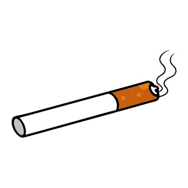 Basit, minimalist bir çizgi film çizimi sigara dumanı yayıyor. Sigara bırakma, sağlık riskleri ya da bağımlılıkla ilgili makaleleri resmetmek için mükemmel. Tasarımlarda ve sunumlarda kolay kullanım için beyaz arkaplanda izole edilmiş vektör biçimi