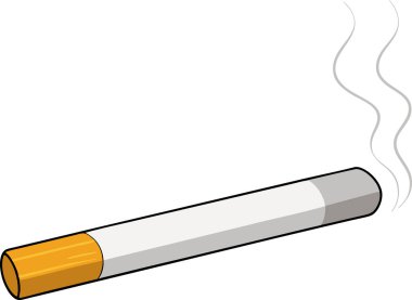 Sigara içmenin eğlenceli, çizgi film çizimi sigara bırakma, sağlık riskleri veya bağımlılıkla ilgili makaleleri ya da sunumları resmetmek için mükemmel. Beyaz bir arkaplanda izole edilmiş vektör grafiği, temiz ve çok yönlü bir resim sunar 