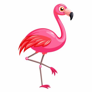 Harika bir flamingo karikatürü, yaz tasarımları için mükemmel. Canlı pembe tüyler, neşeli bir ifade. Çocuk kitapları, web siteleri, markalaşma ya da tropikal eğlenceye ihtiyaç duyan her proje için idealdir. Yüksek çözünürlüklü vektör grafiği canlı ve temiz olmasını sağlar 