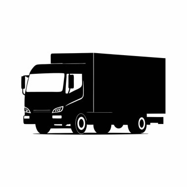Basit bir siyah siluet kamyon simgesi. Teslimat, nakliye, lojistik veya ulaşım kavramlarını temsil etmek için mükemmel. İnternet siteleri, uygulamalar ve sunumlar için ideal. Temiz, tek renkli bir grafik gerekiyor. Yüksek R için kolayca ölçeklenebilir vektör dosyası