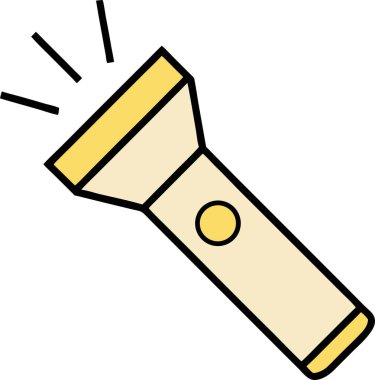 Parlak sarı bir fener ikonu odaklanmış bir ışık demeti yayıyor. Güvenlik, macera ya da keşif teması için mükemmel. Basit, minimalist vektör çizimi, web siteleri, uygulamalar ve sunumlar için ideal. Yüksek çözünürlüklü grafik, kolayca ölçeklenebilir f