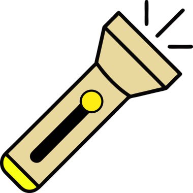 Parlak sarı çizgi film fener ikonu, güvenlik, acil durum veya güç ile ilgili tasarımlar için mükemmel. Bu basit, vektör çizimi web siteleri, uygulamalar ve sunumlar için ideal, neşeli, kolayca tanınabilen bir ışık kaynağı sembolü gerektiriyor. Porta.