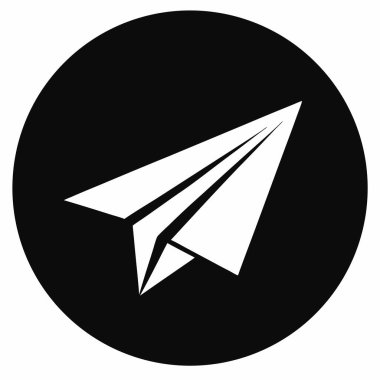 Siyah-beyaz minimalist bir kağıt uçak ikonu, mükemmel dairesel, web siteleri, uygulamalar veya markalaşma projeleri için ideal, temiz, modern bir his gerektiriyor. Vektör grafiği kolayca ölçeklenebilir ve etkili bir şekilde hız, seyahat ve iletişimi temsil eder. Pe