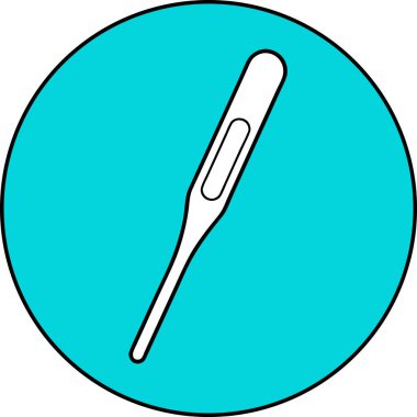 Temiz, minimalist turkuaz ve beyaz dijital termometre ikonu. Sağlık siteleri, tıbbi uygulamalar, klinik broşürleri ya da sağlıkla ilgili sunumlar için mükemmel. Sağlık kontrollerini, ateşi ve genel sağlık durumunu temsil ediyor. Basit, kolayca adapte ol.