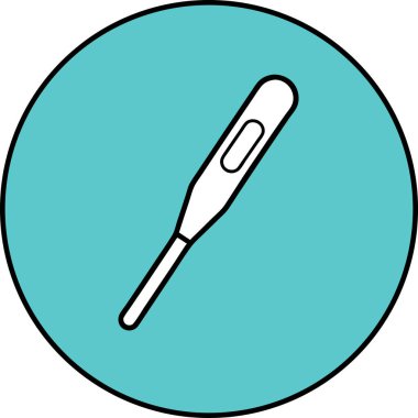 Dijital medikal termometreyi tasvir eden temiz, modern bir ikon. Web siteleri, uygulamalar ve sağlık hizmetleri, sıcaklık kontrolü ve hastanın sağlık durumunun basit, kolayca tanınabilir bir sembolüne ihtiyaç duyan tıbbi yayınlar için idealdir. Klinikleri temsil etmek için mükemmel