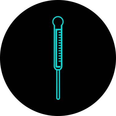 Basit bir termometrenin temiz, minimum vektör simgesi. Web siteleri, uygulamalar ya da modern turkuaz sıcaklık göstergesine ihtiyaç duyan herhangi bir dijital arayüz için mükemmel. Çizgi sanat tasarımı kolayca ölçeklenebilir ve siyah ve deniz mavisi renk seçeneklerinde mevcuttur.