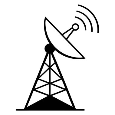 Uydu anteni tasvir eden bir vektör ikonu, iletişimi, teknolojiyi ve küresel bağlantıyı sembolize ediyor. İnternet siteleri, uygulamalar ve telekomünikasyon, yayın, internet ve kablosuz ağlarla ilgili sunumlar için idealdir. Temiz tasarım,