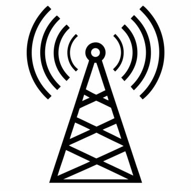 Yüksek bir iletişim kulesi kablosuz sinyaller iletir, gelişmiş telekomünikasyon teknolojisi sergiler. Anten radyo, televizyon, cep telefonu ve Wi-Fi sinyalleri yayınlayarak geniş bir alanda güvenilir veri bağlantısı ve internet erişimi sağlar..