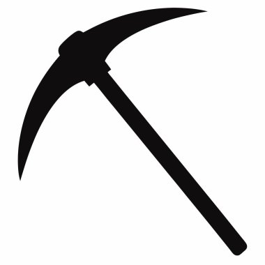 Madencilik, inşaat ya da jeoloji temalarını temsil etmek için mükemmel bir maden kazma simgesi. Bu vektör grafiği beyaz bir arkaplan üzerinde izole edilir ve web siteleri, sunumlar veya uygulama arayüzleri için idealdir. Temiz, keskin. 