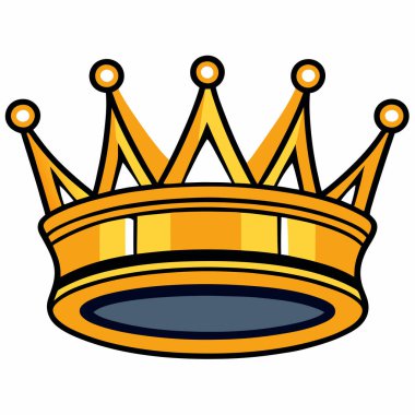 Altın kraliyet tacının karikatür çizimi monarşiyi, gücü, serveti ve başarıyı temsil etmek için mükemmel. Kraliyet, liderlik veya lüks markalarla ilgili projelerde kullanılmak için idealdir. Vektör biçimi, çeşitli uygulamalar için yüksek kaliteli ölçeklendirmeyi güvence altına alır