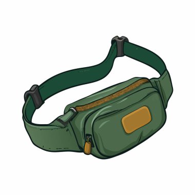 Şık, yeşil bir kalça çantası, seyahat veya günlük giysiler için mükemmel. Ayarlanabilir kayış ve fermuar kapama ile dayanıklı ve rahat. Sıradan geziler ve açık hava maceraları için modaya uygun, modern bir aksesuar. Uygun sto için birden fazla cep özelliği