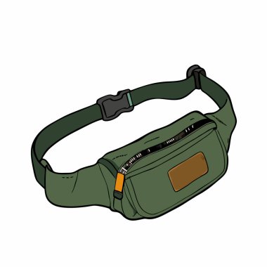 Şık ve kullanışlı yeşil bir kalça çantası, seyahat veya günlük kullanım için mükemmel. Ayarlanabilir kayış, fermuar kapama ve dayanıklı inşaat özellikleri var. Hafif ve rahat, bu moda çanta her durum için modaya uygun bir aksesuar. Öge