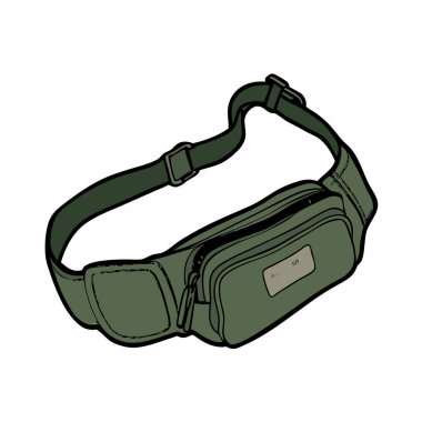 Şık ve kullanışlı yeşil bir yelek çantası, günlük kullanım ve seyahat için mükemmel. Ayarlanabilir kayış, fermuar kapama ve kompakt tasarım özellikleri var. Ellerin boştayken gerekli şeyleri taşımak için ideal. Unisex tarzı, sokak giyimi veya c için uygun