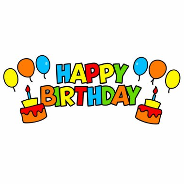 Canlı ve neşeli bir doğum günü kutlaması sahnesi. Renkli balonlar, lezzetli pastalar ve bayram afişi. Davetiyeler, tebrik kartları, parti dekorasyonları ya da herhangi bir kutlama tasarımı projesi için mükemmel. Yüksek çözünürlüklü vektör grafiği, kolay