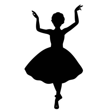 Zarif bir dans pozunda zarif bir balerin silueti, stüdyo ortamında çekildi. Klasik siyah beyaz resim balenin güzelliğini ve sanatını sergiliyor. Zamansız, kadınsı ve etkileyici bir görüntüye ihtiyaç duyan projeler için mükemmel. d için ideal