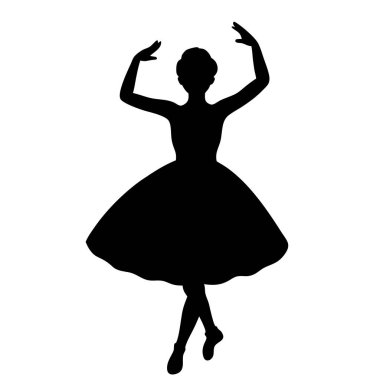 Zarif bir dans pozunda zarif bir balerin silueti. Klasik, sanatsal bir his gerektiren projeler için mükemmel. Yüksek çözünürlüklü vektör grafiği, beyaz arka planda izole edilmiş, baskı veya web tasarımı için ideal. Minimalist tarzda. Siyah ve beyaz çizimler
