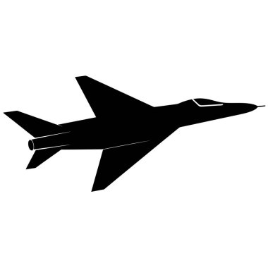 Askeri, havacılık veya teknoloji temalı tasarımlar için mükemmel bir savaş uçağının parlak siyah silueti. Vektör grafik, kolaylıkla ölçeklenebilir ve çeşitli uygulamalar için uyarlanabilir. Web siteleri, sunumlar ya da güçlü bir ortam gerektiren yazdırma ortamı için ideal