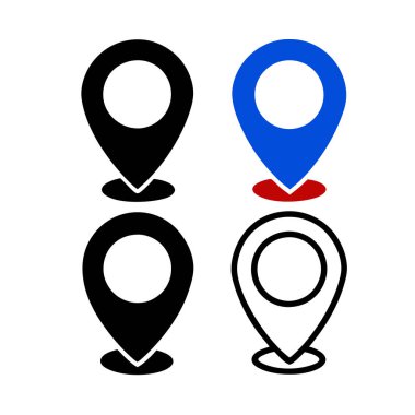 harita pin vektör simgesi