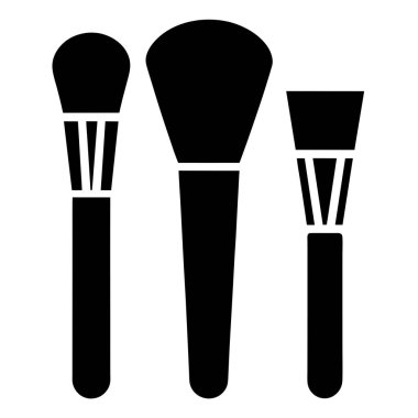 boya fırçaları simgesi. Web için boya vektör simgelerinin özet çizimi
