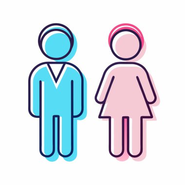 Erkek ve kadın figürleri