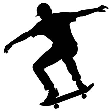 Bir kaykay parkının vektör çizimi