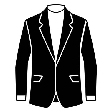 Zarif ceket simgesi vektörü