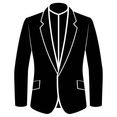 Ceket ikonu. vektör illüstrasyonu.