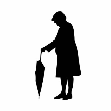 Elinde kürek tutan siluet adam..