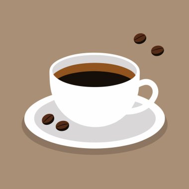 kahve ve çay tasarımı, vektör illüstrasyonu 10 grafik