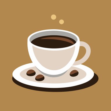 Kahve fincanı tasarımı, vektör illüstrasyonu 10 grafiklik