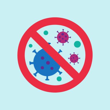 Coronavirus covid 19, koronavirüs hastalığı. düz vektör illüstrasyonu