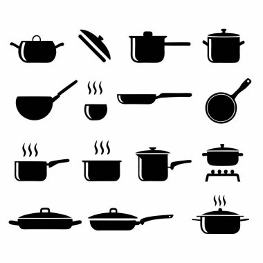 Mutfak gereçleri simgesi seti